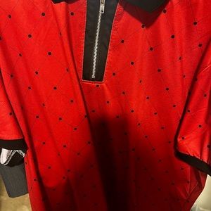 Red men's shirt